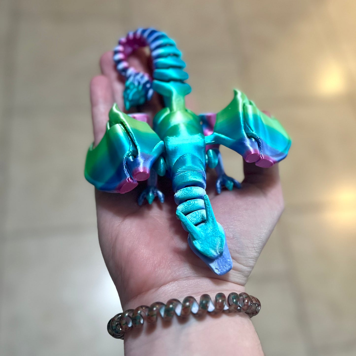 Made by Mike: 3D Printed Fire Breathing Dragon Fidget
