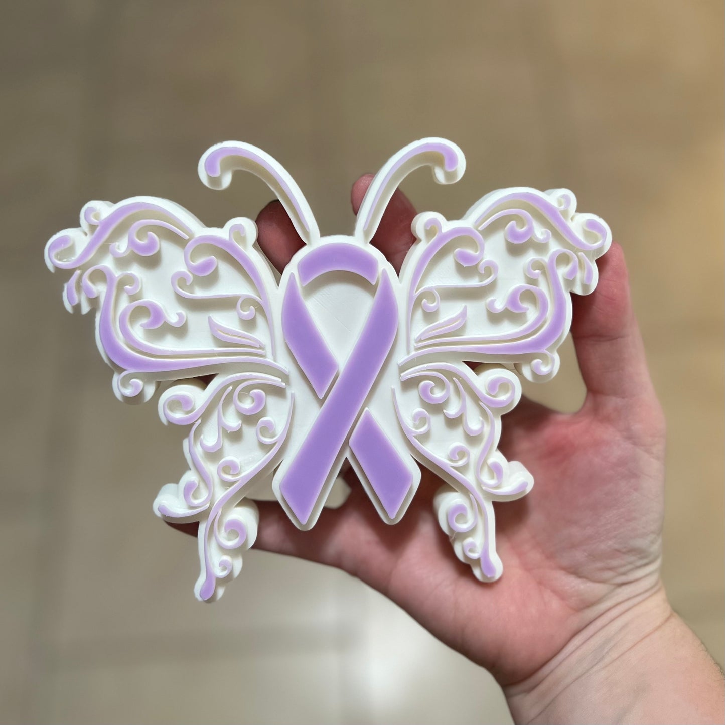 Made by Mike: Awareness Ribbon Butterfly Wings Decor