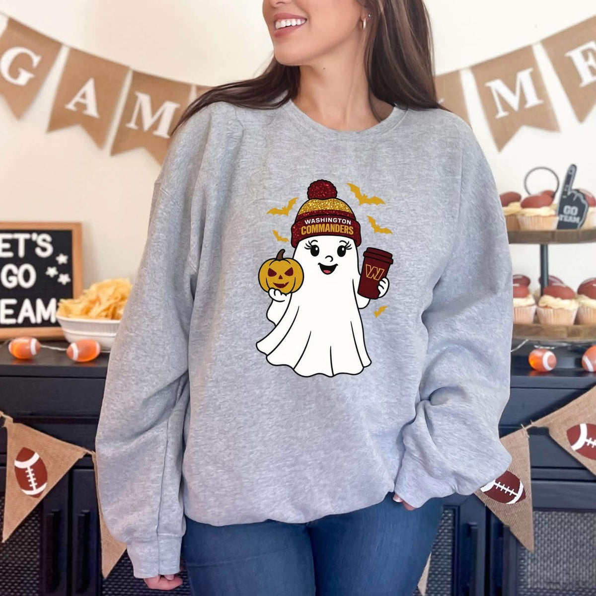 Football Ghost CUSTOM Graphic - ANY Pro Team!
