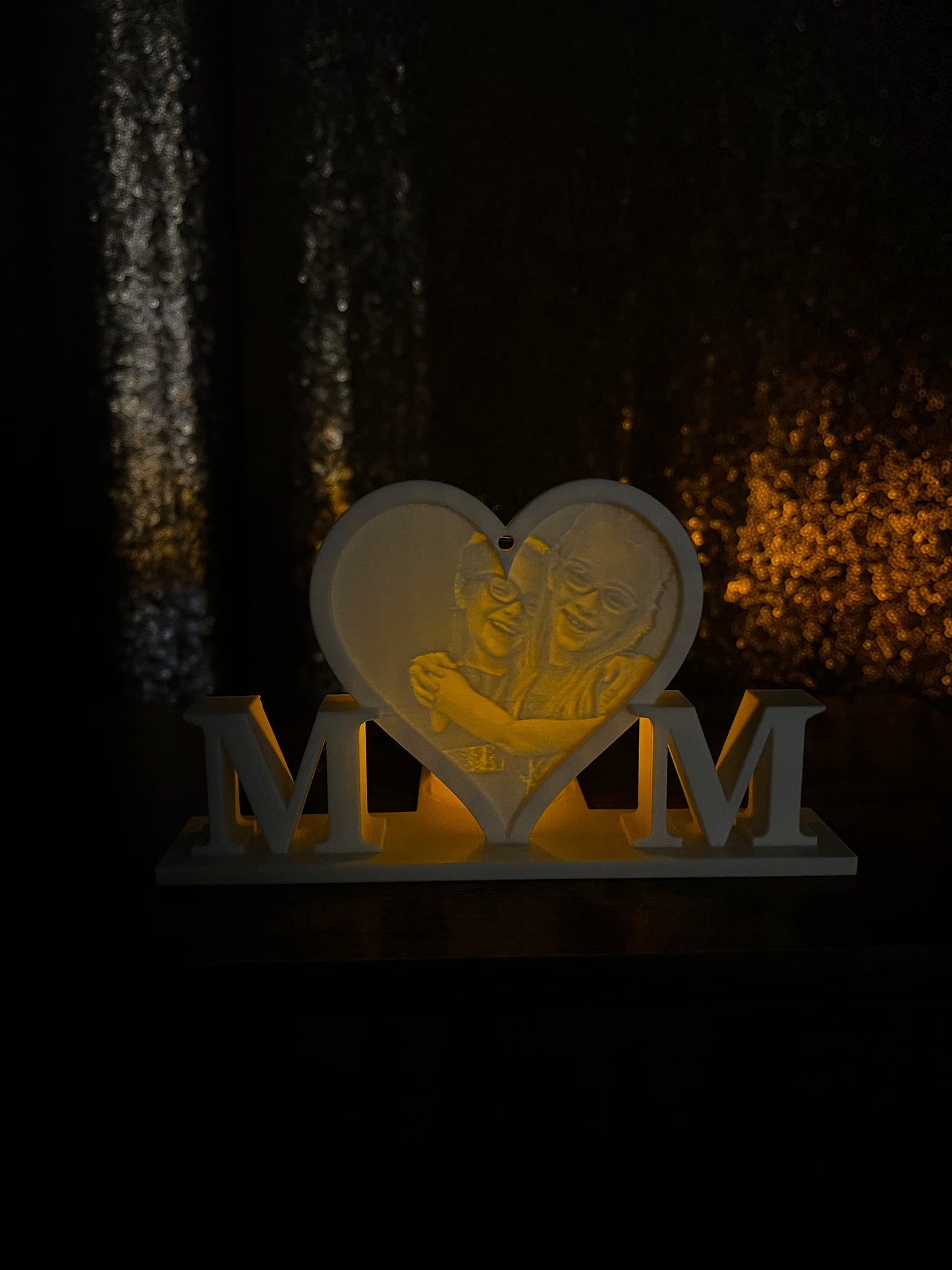 Made by Mike: CUSTOM Mom Photo Heart 3D Printed