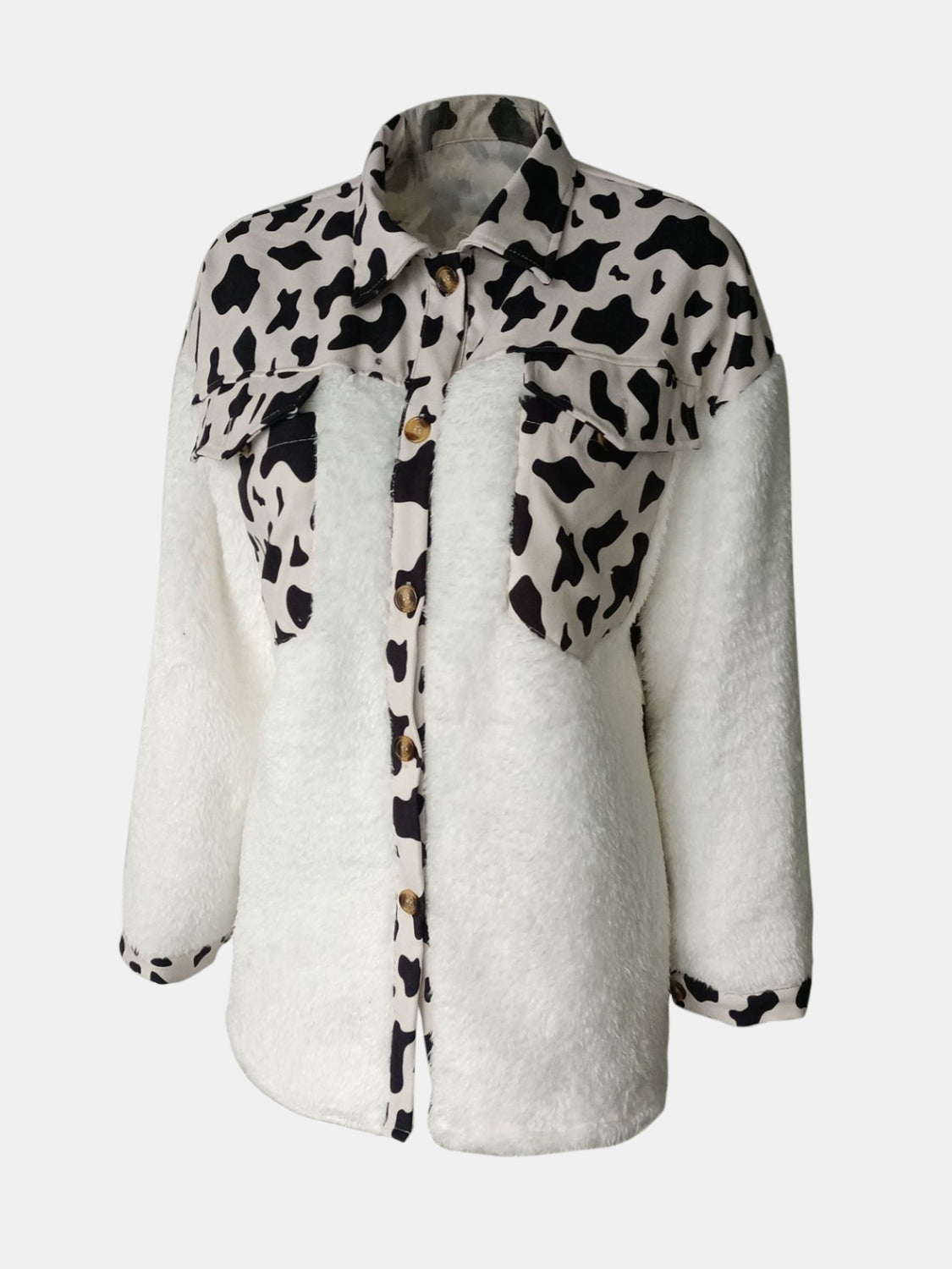 Fuzzy Button Up Long Sleeve Jacket - 5 Colors!