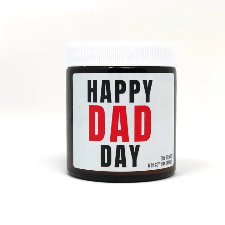 Happy Dad Day Message Candle