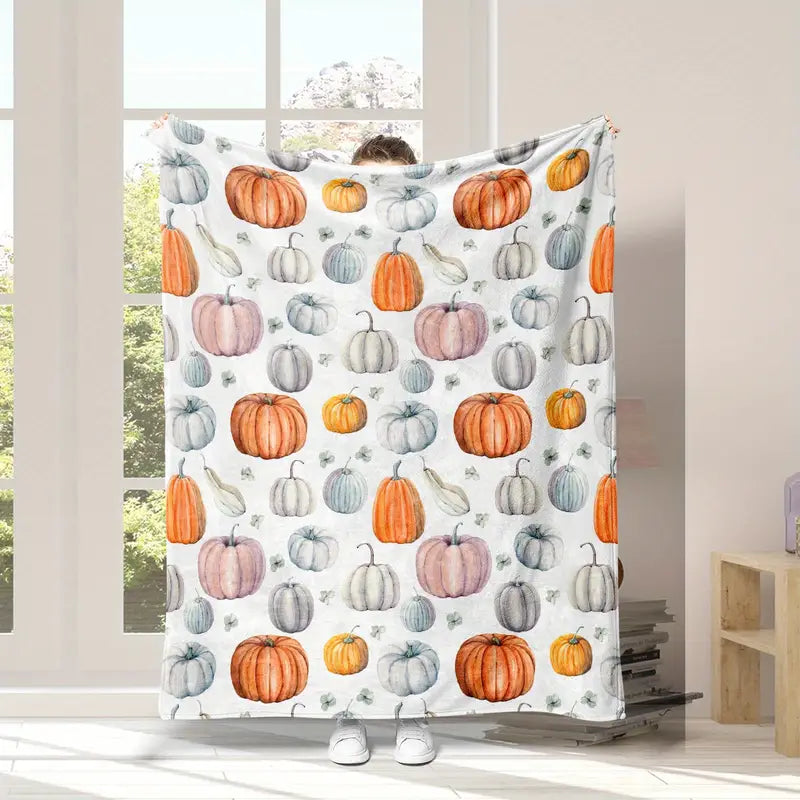 Pumpkins Fleece Blanket