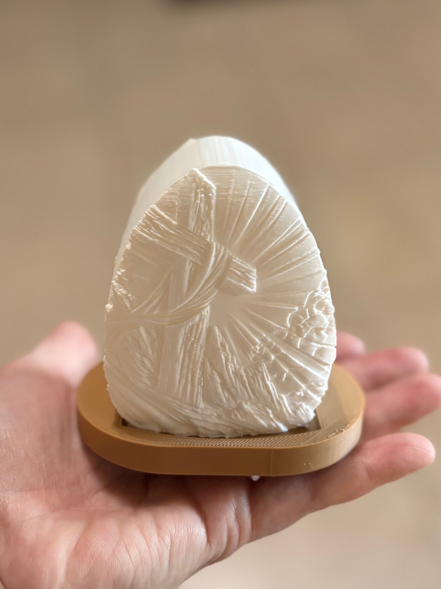 Made by Mike: Easter “Egg” Cross Tea Light Holder