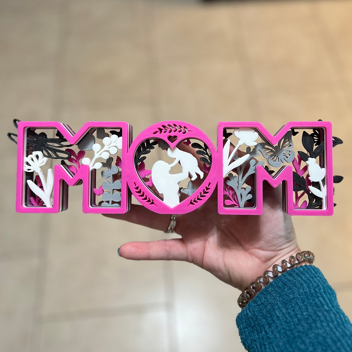 Made by Mike: MOM Filigree Sign