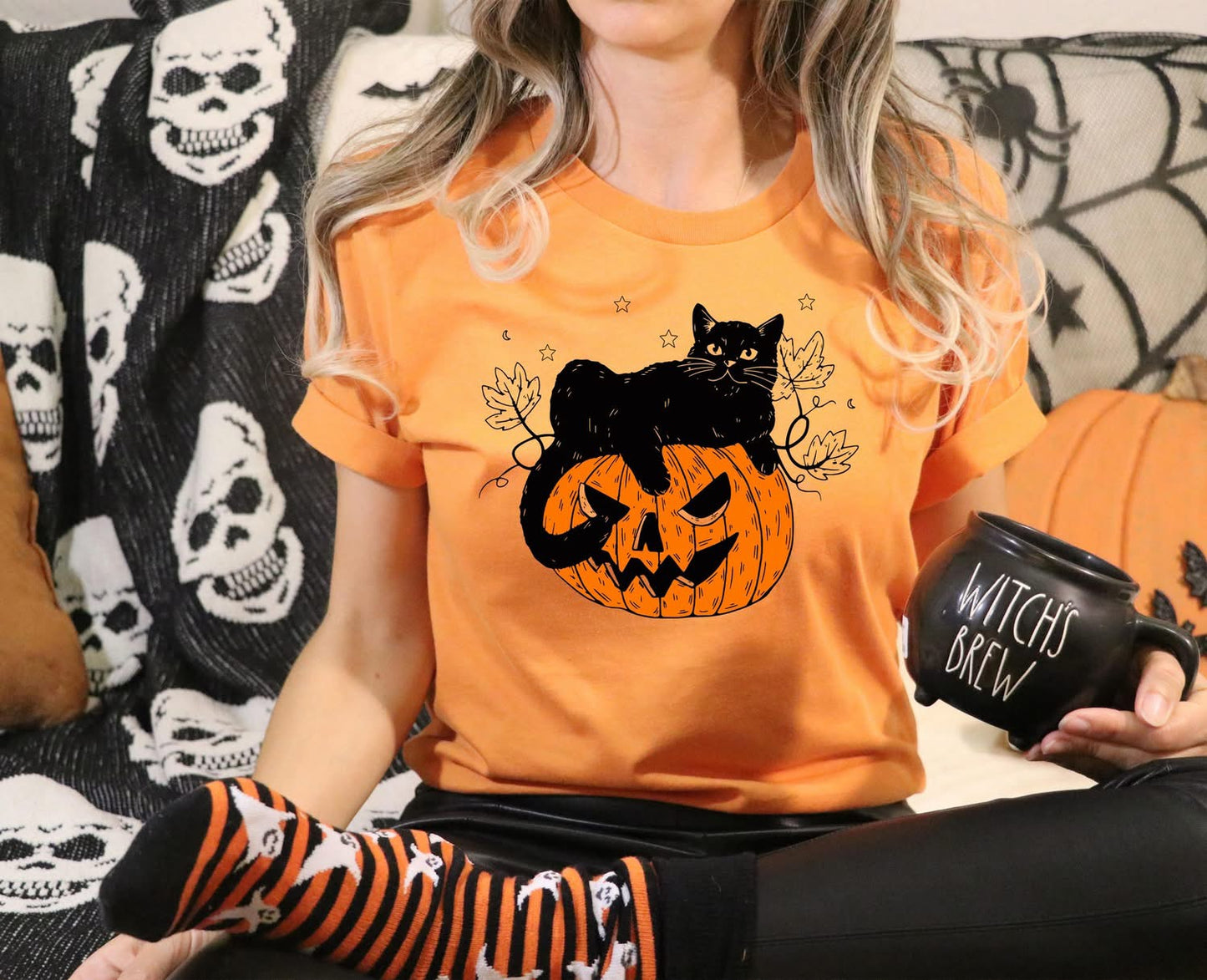 Black Cat Pumpkin CUSTOM Graphic