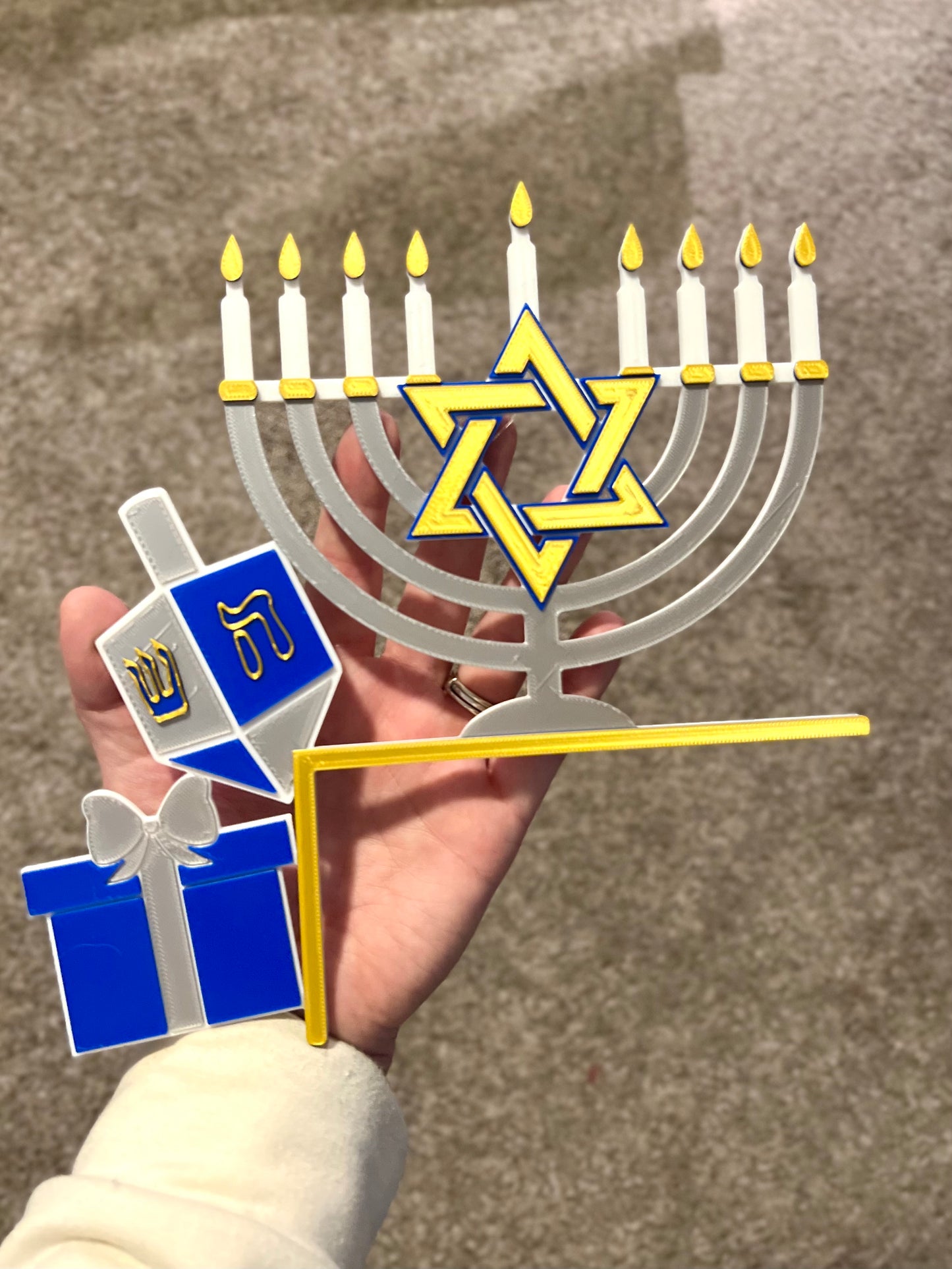 Made by Mike: Hanukkah Door Frame Corner 3D Printed