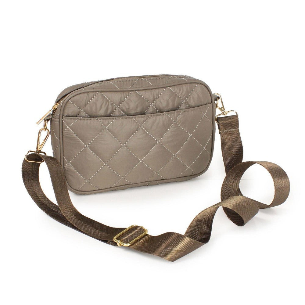 Quilted Crossbody Tote Bag With Removeable Strap - 3 Color Options!
