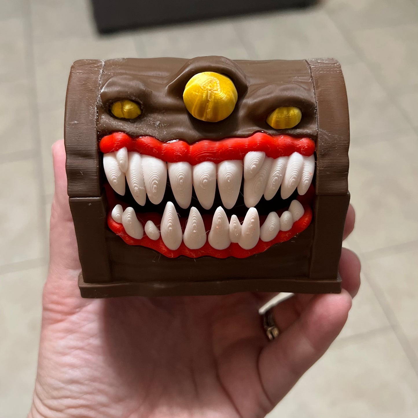 READY TO SHIP Made by Mike: Monster Teeth Chest