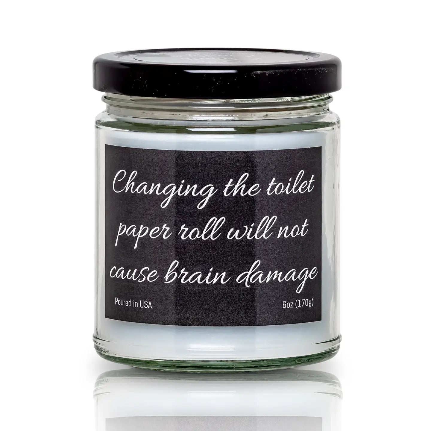 Changing the Toilet Paper Brain Damage Funny Candle- Fresh