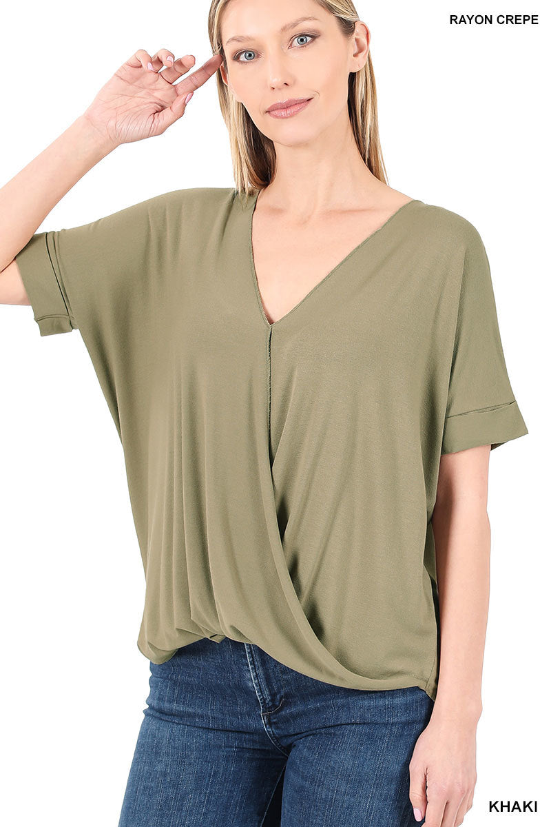 Layered Draped Front Top