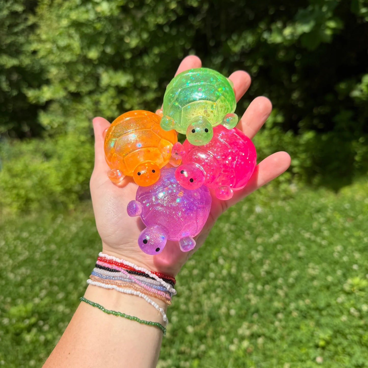 RTS Mystery Color Squishy Toy - Glitter Turtle