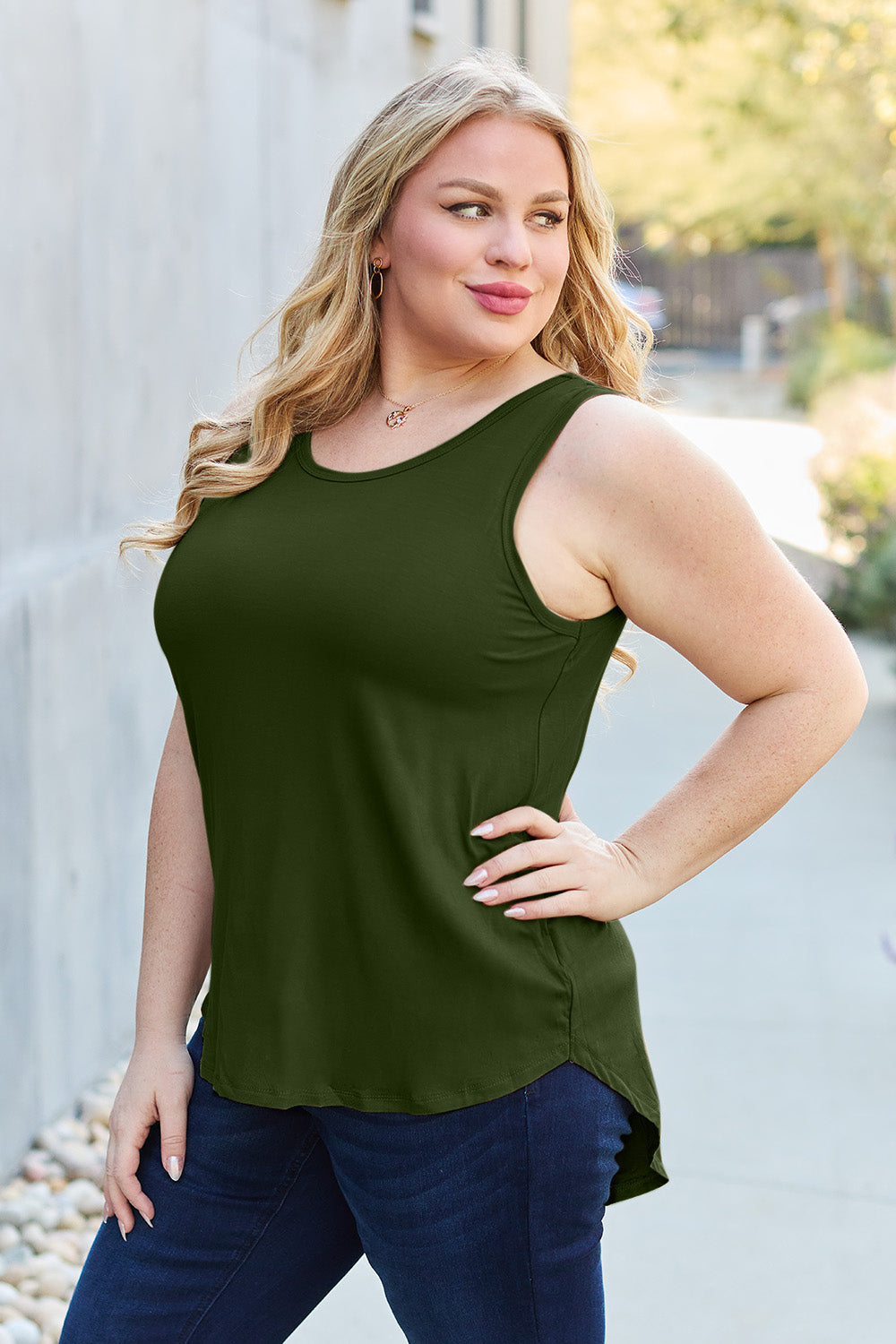 Basic Bae Full Size Round Neck Tank - in 5 Colors!