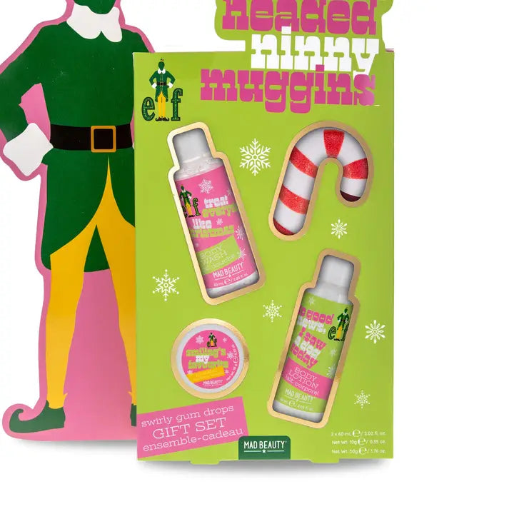 Mad Beauty x Elf Gift Set - Body Wash, Body Lotion, Lip Blam and Bath Fizzer