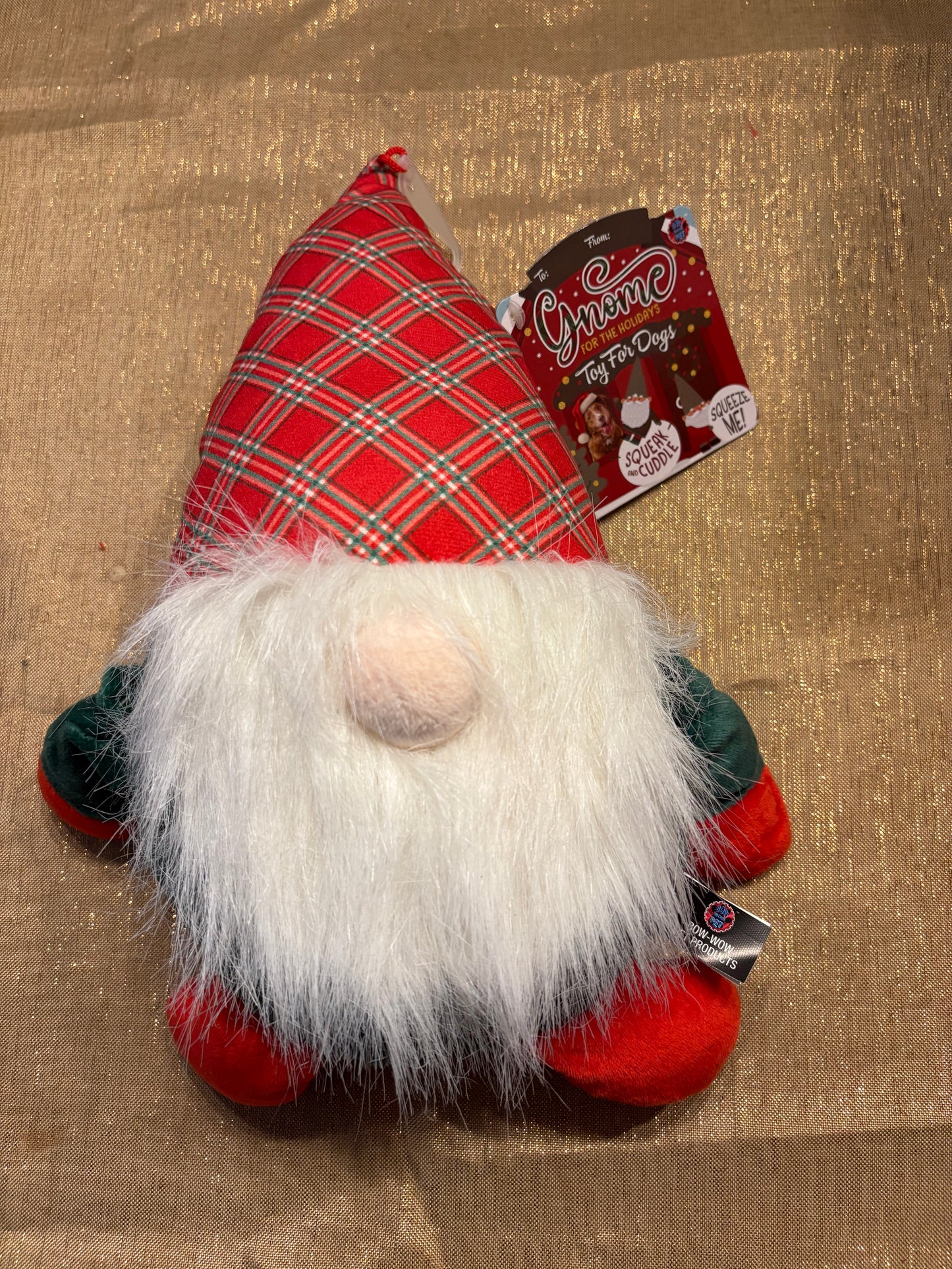 Jumbo Plush Gnome Dog Toy