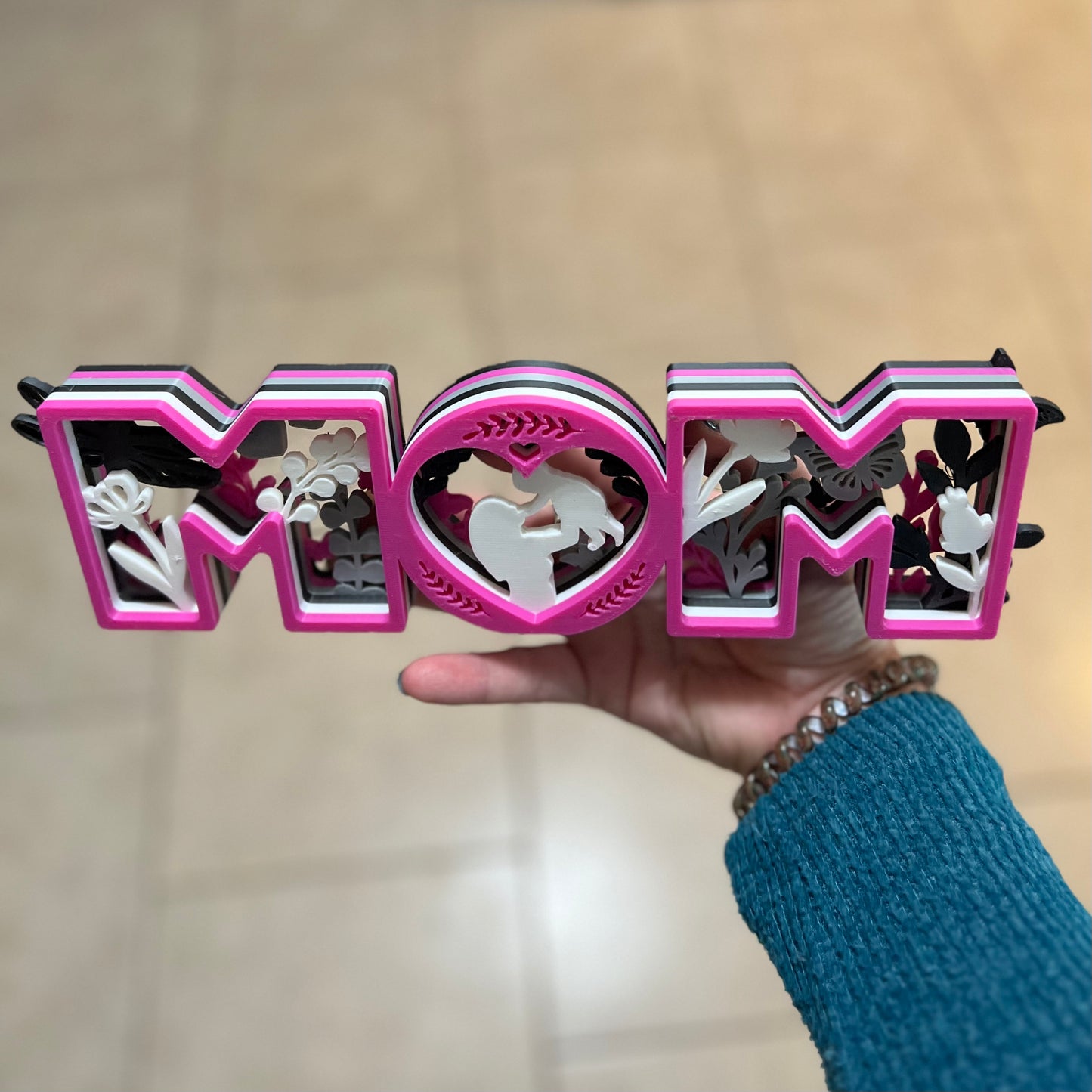 Made by Mike: MOM Filigree Sign