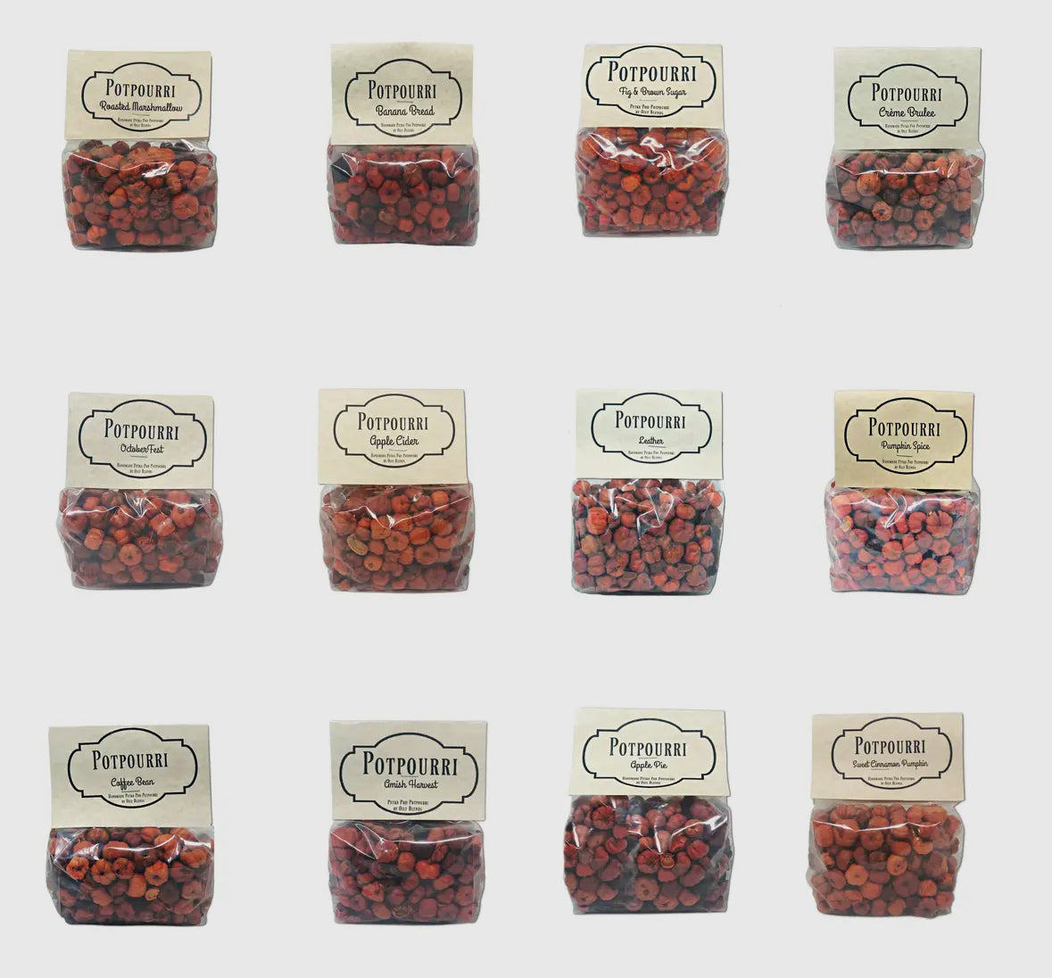 Pumpkin Shaped Fall Scent Potpourri - 12 Scents!