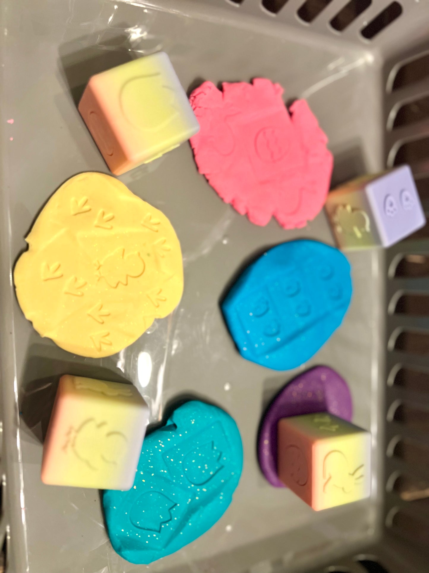 Made by Mike: Spring/Easter Play Dough Stamp Cube