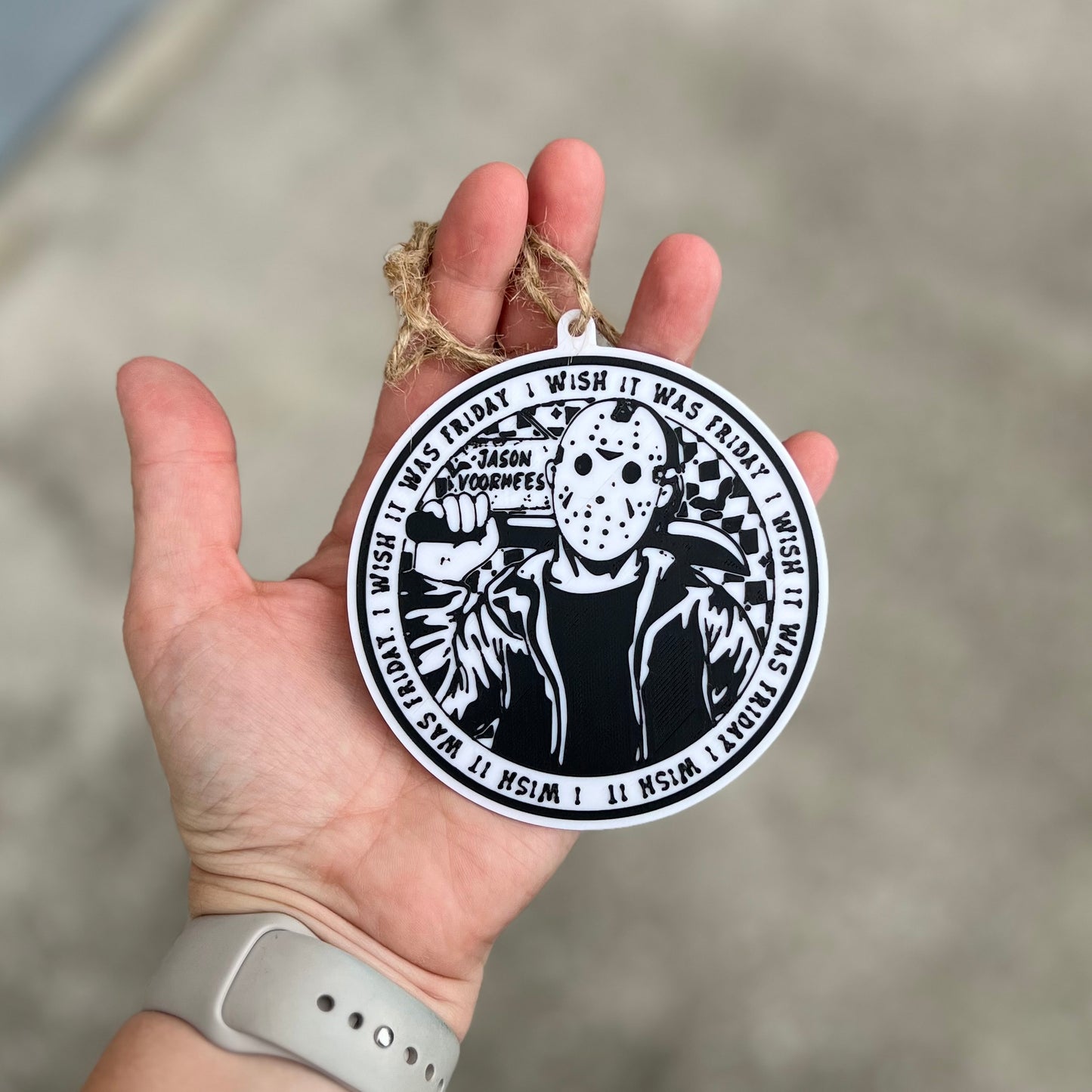 Made by Mike: I Wish It Was Friday Car Ornament