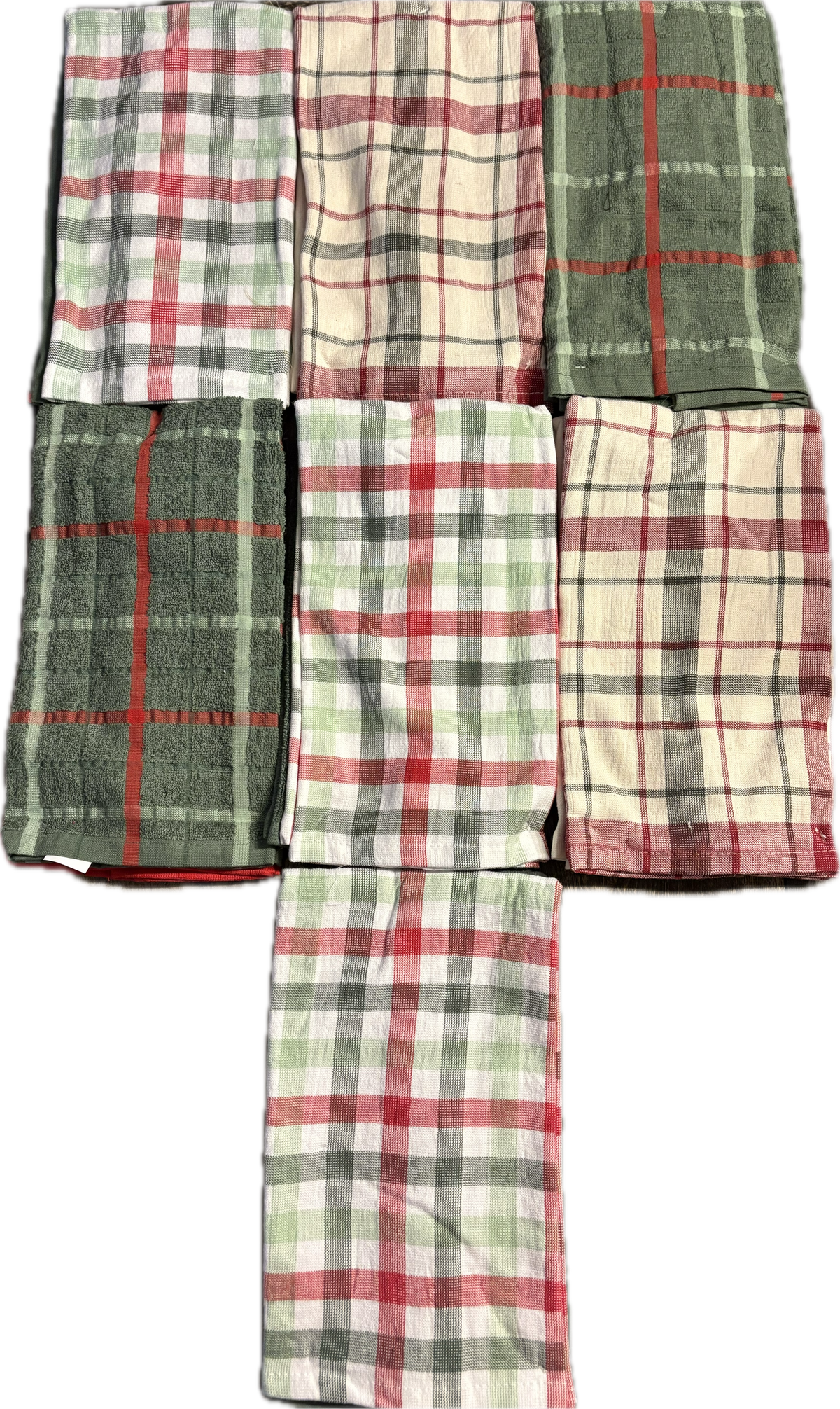 Embroidered Christmas Dish Towel - Sets of 2