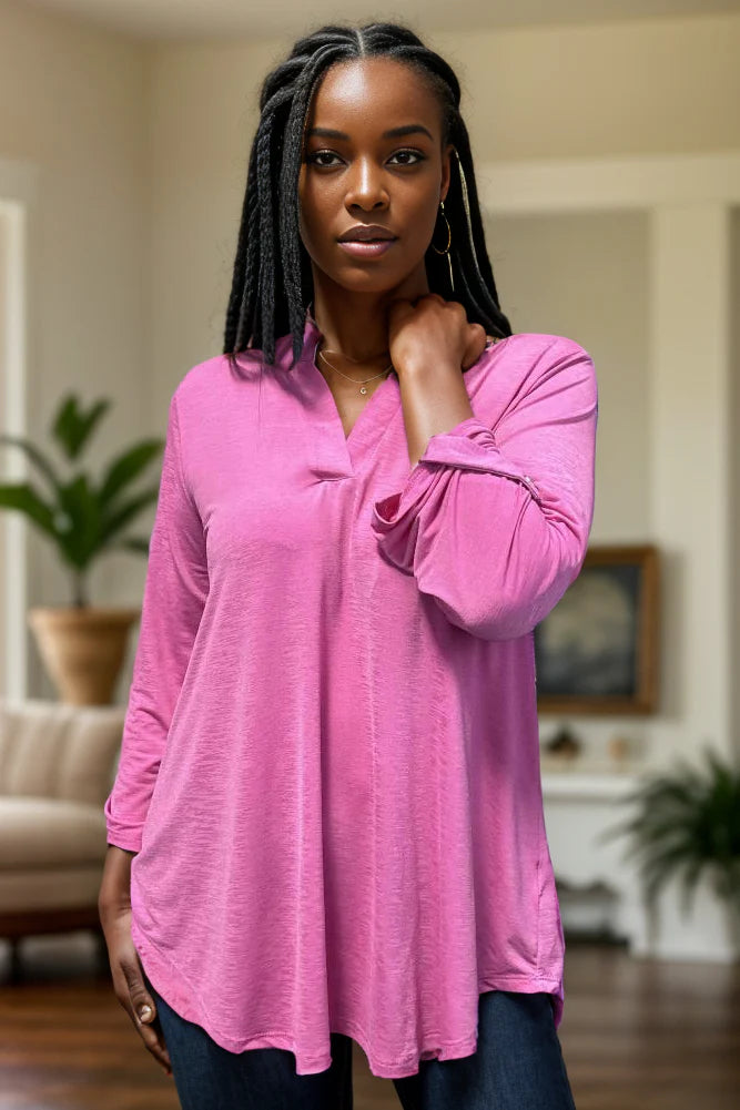 Magenta Lizzy Top