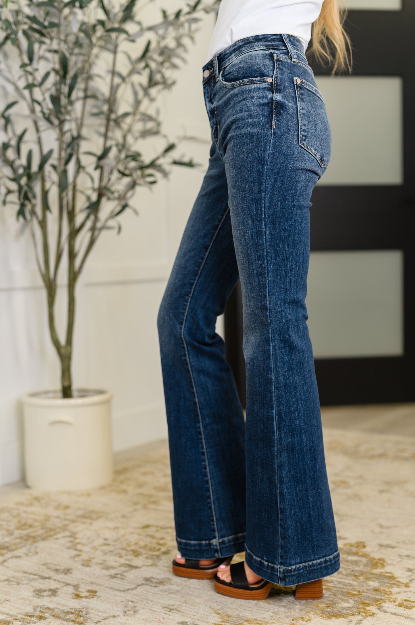 Bonnie High Waist Trouser Flare Judy Blue Jeans