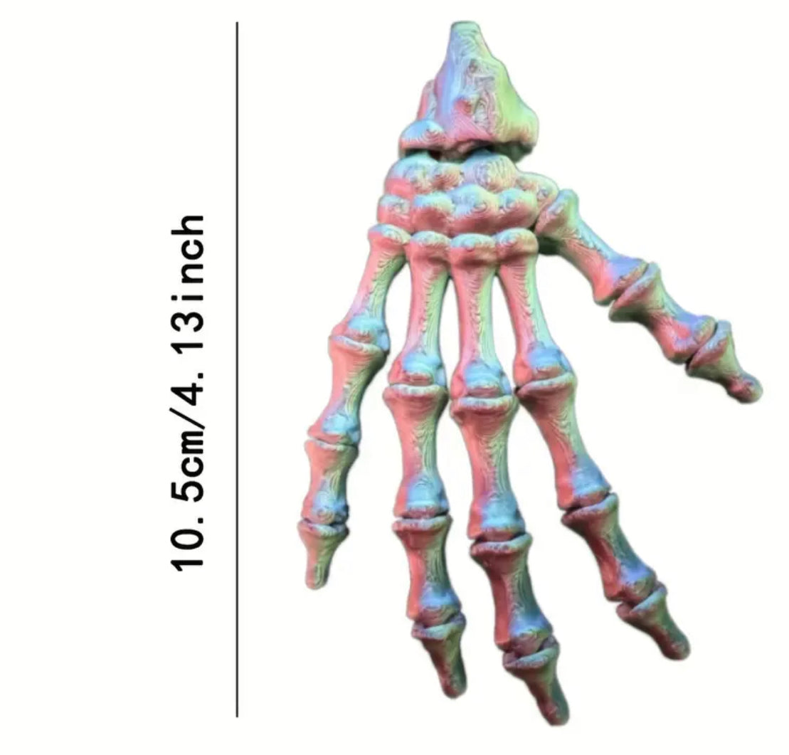 3D Printed Fidget Skeleton Hand