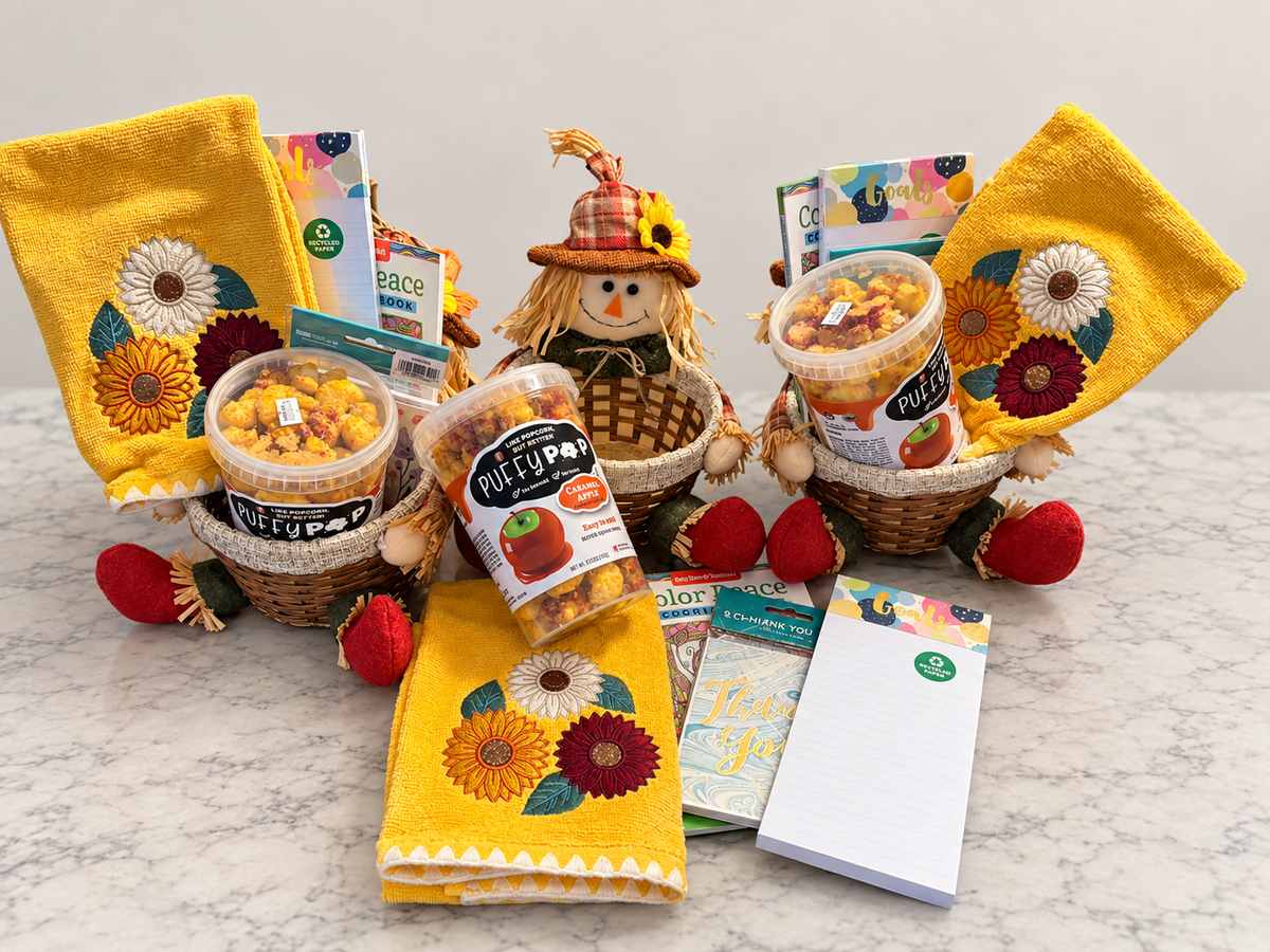 Fall Scarecrow Gift Basket