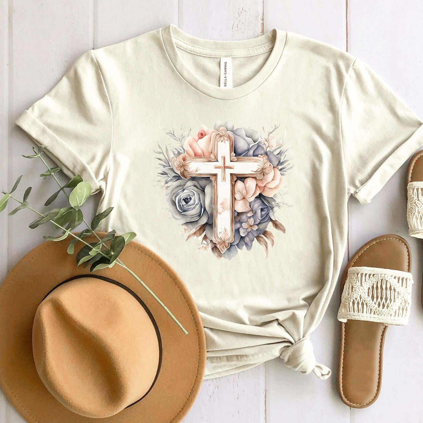 Floral Cross CUSTOM Graphic