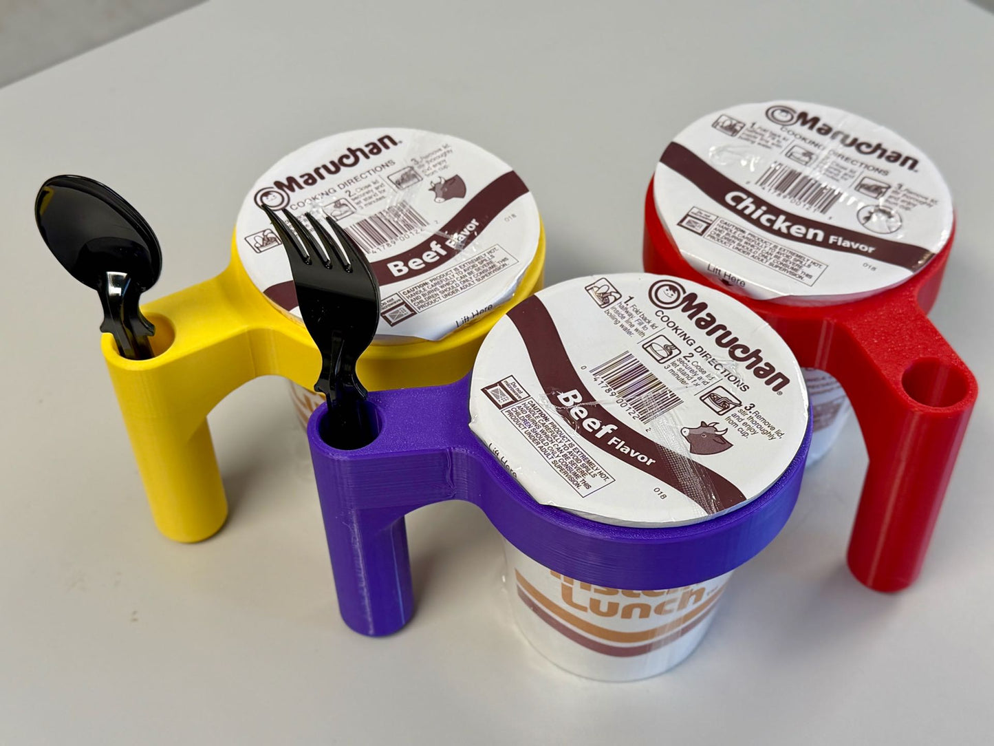 Made by Mike: Ramen Cup & Fork Holder