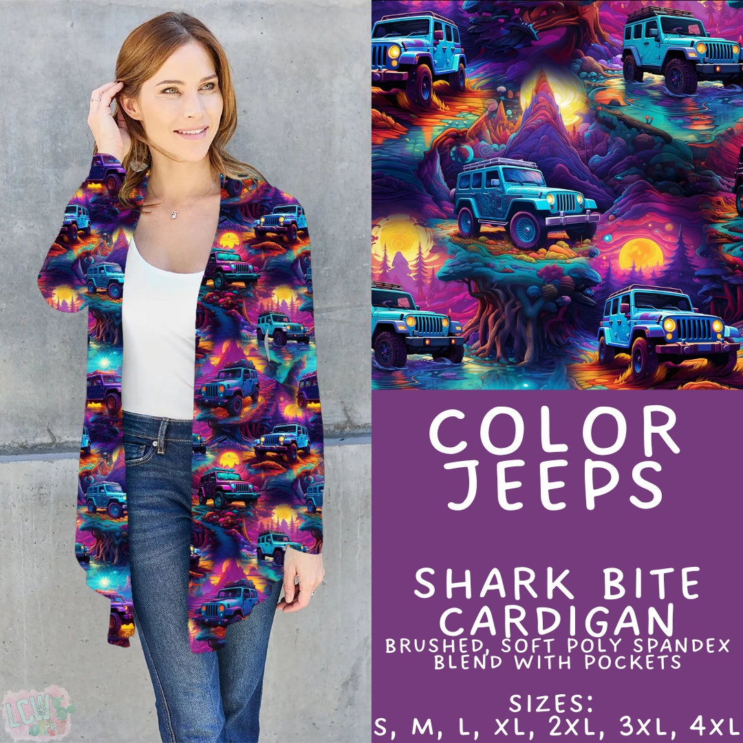 Color Jeeps Cardigan - PREORDER Batch 485 - ETA Early April