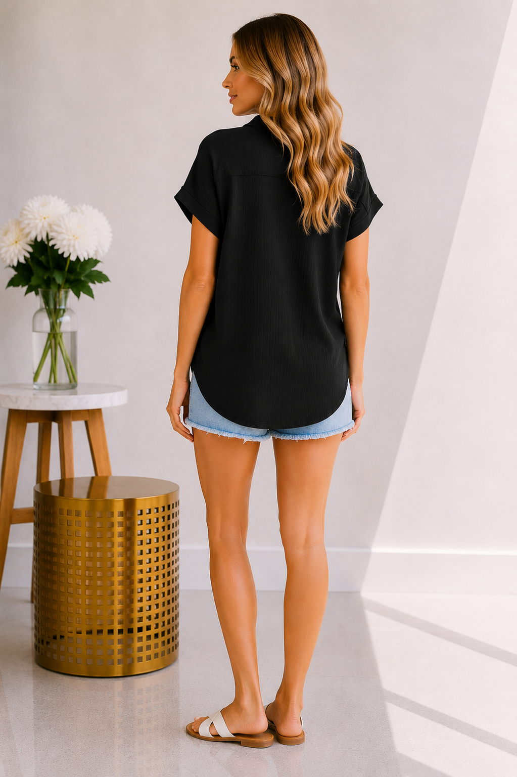 City Chic Button Top