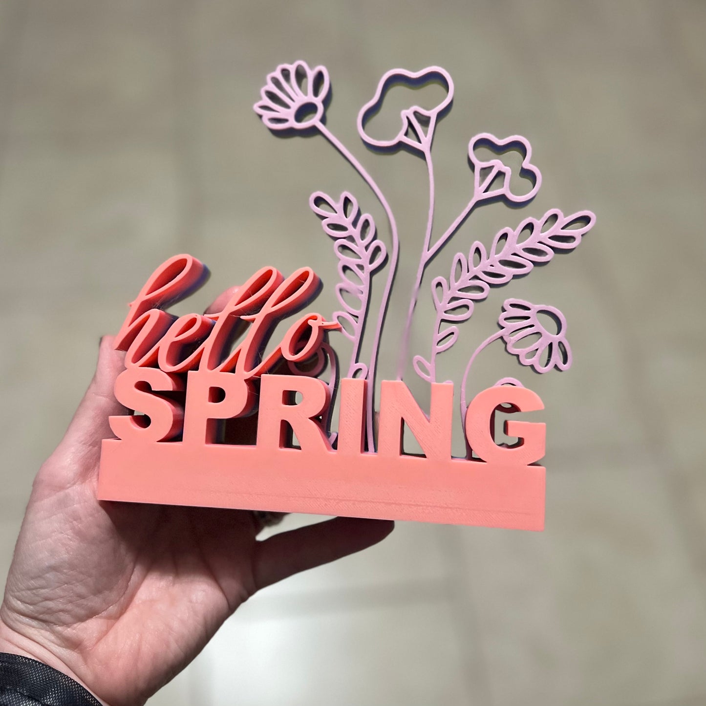 Made by Mike: Hello Sping Decor