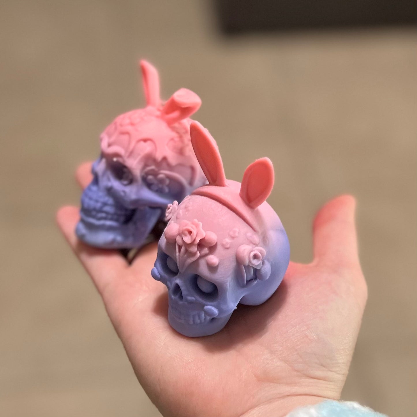 Made by Mike: 3D Printed Spring Bunny Skull - Colors by Request