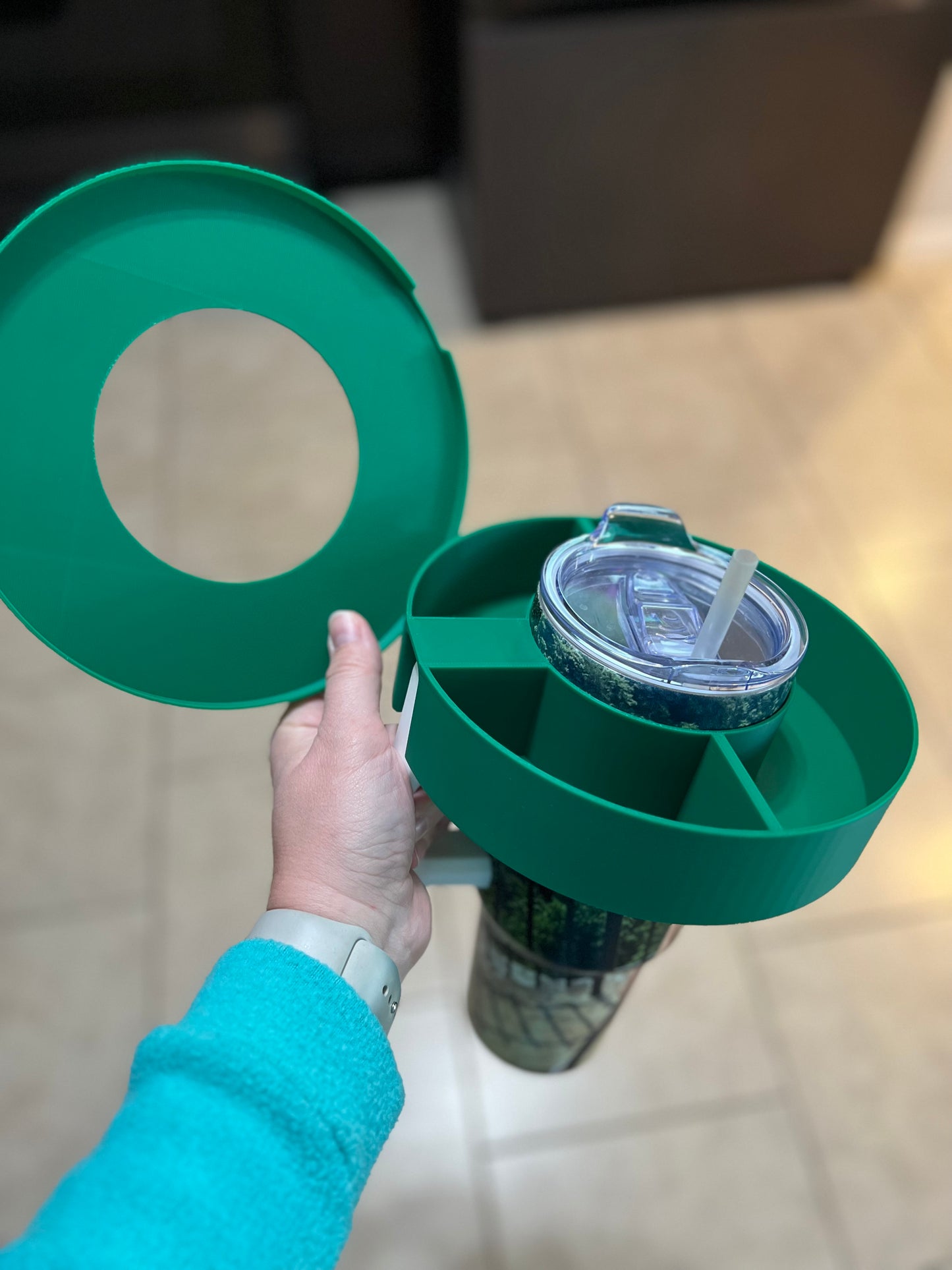 Made by Mike: 40 Oz Tumbler Snack Tray WITH LID