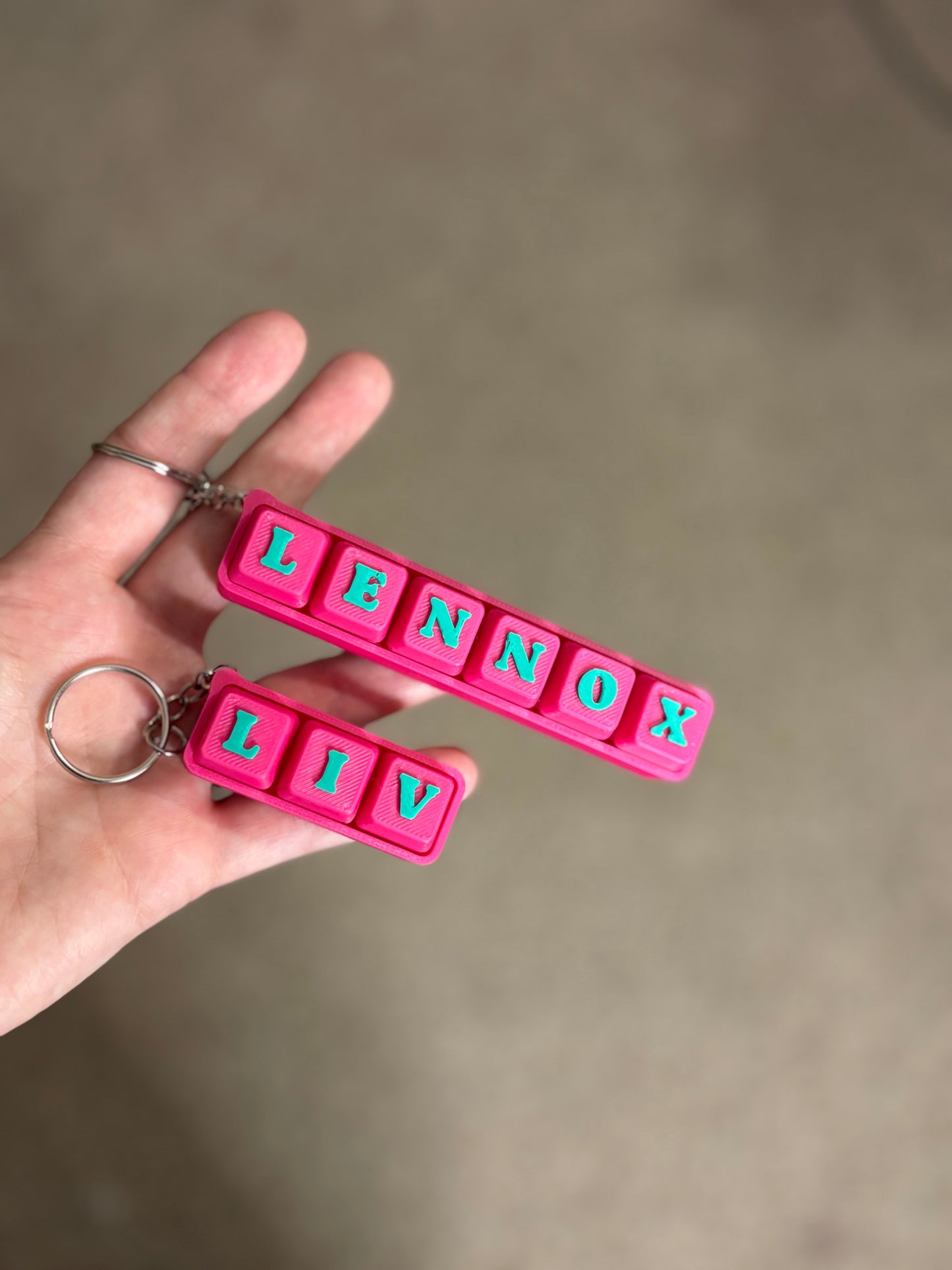 Made by Mike: CUSTOM Name Fidget Clicker Keyboard Keychain