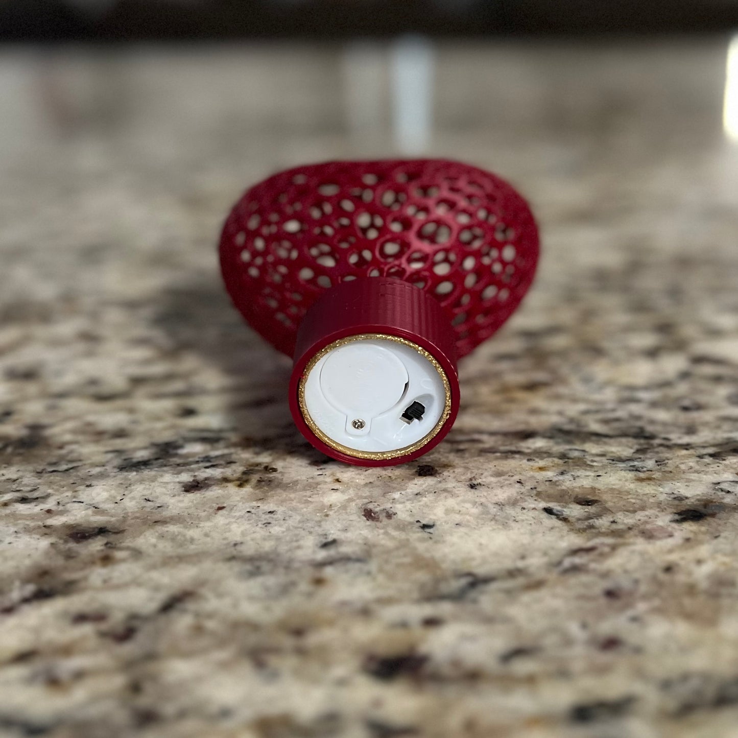 Made by Mike: Heart Filigree Tea Light Holder 3D Printed