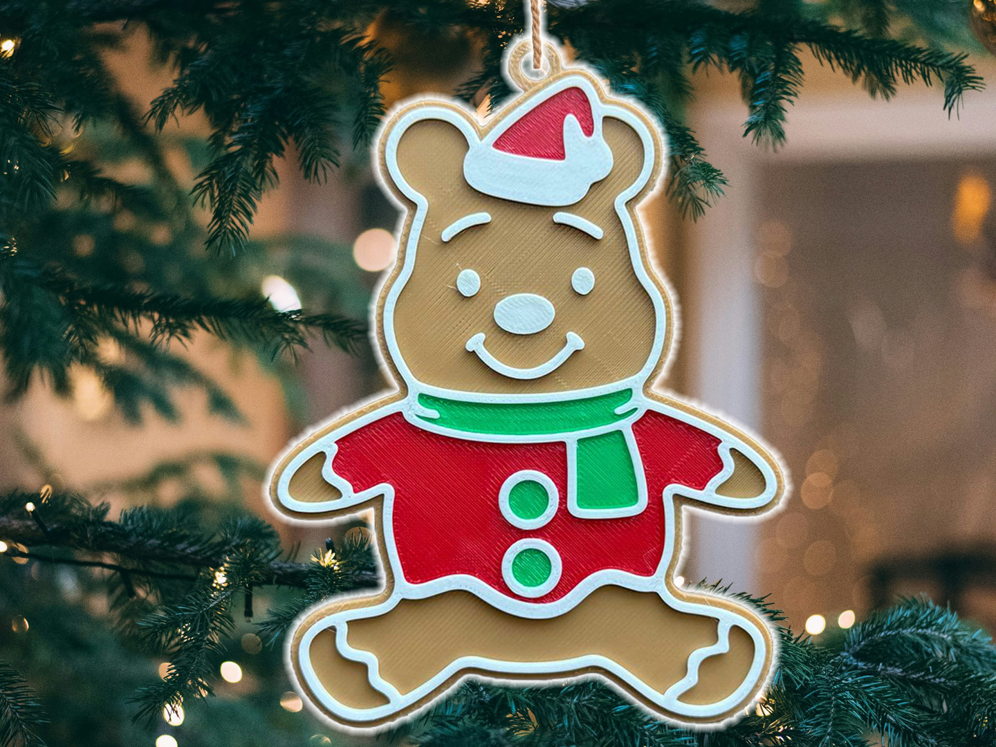 Made By Mike: Gingerbread Character 3D Printed Ornament