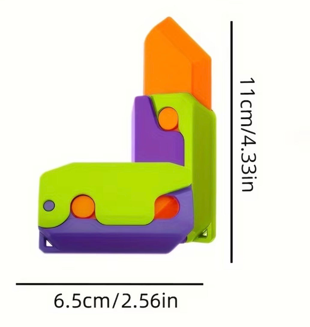 Fidget 3D Printed Plastic “Razor”