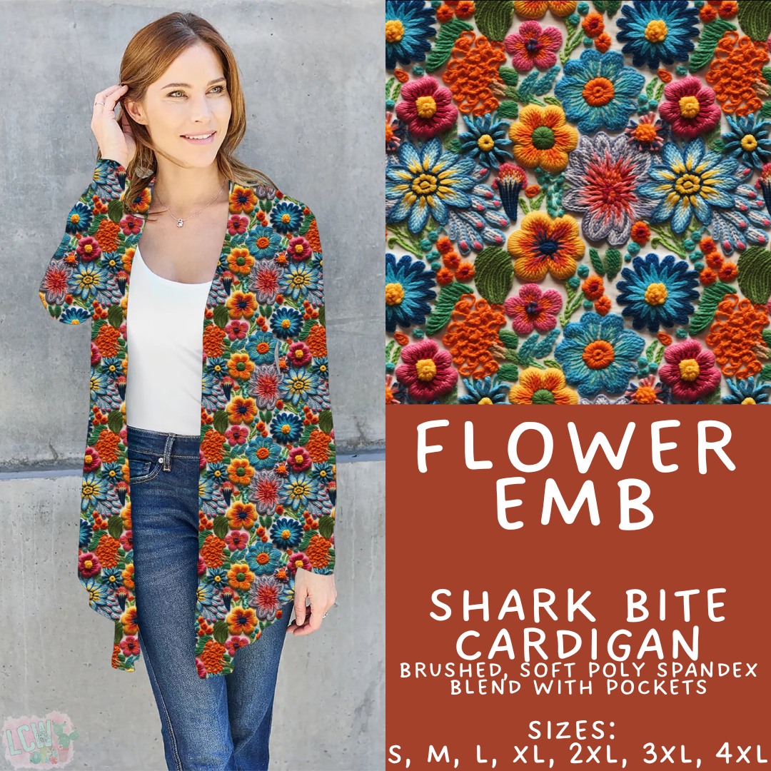Flower EMBR Cardigan - PREORDER Batch 485 - ETA Early April