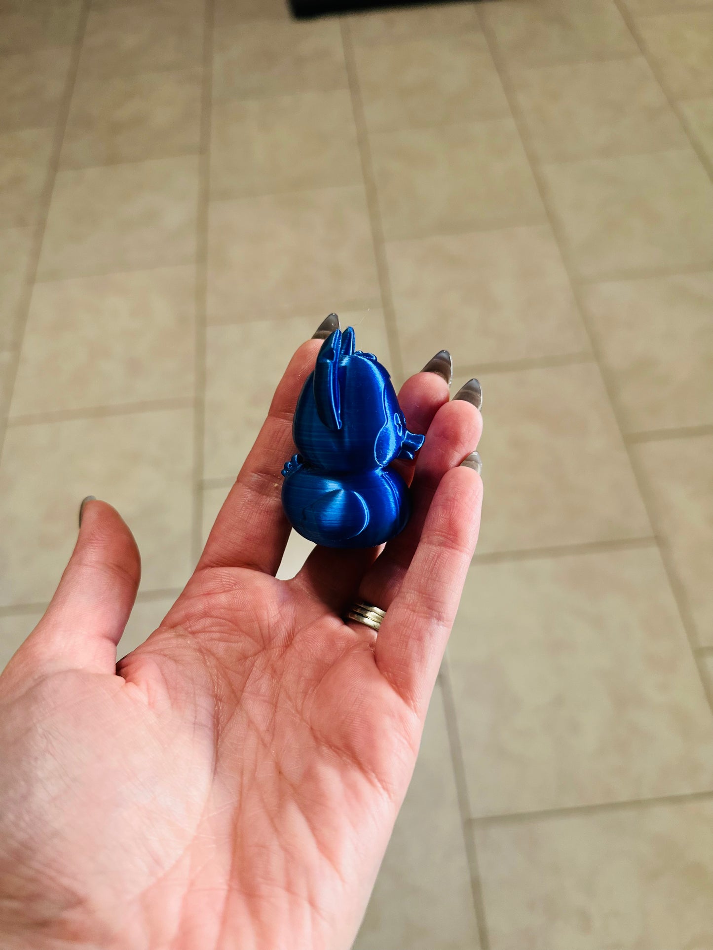 Made by Mike: 3D Printed Blue Alien Duck
