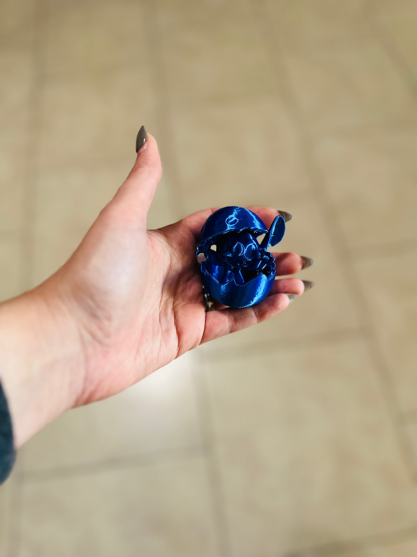 Made by Mike: 3D Printed Blue Alien Egg