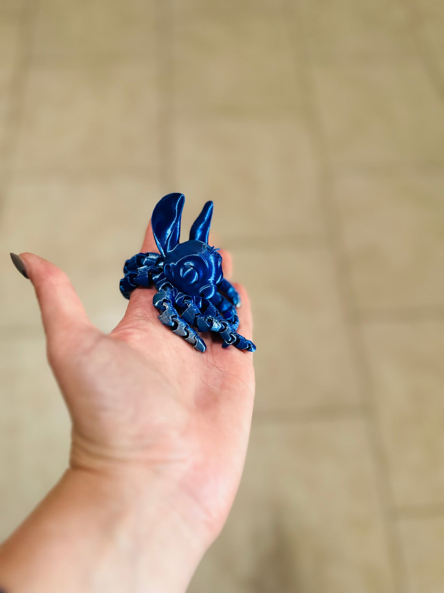 Made by Mike: 3D Printed Blue Alien Octopus