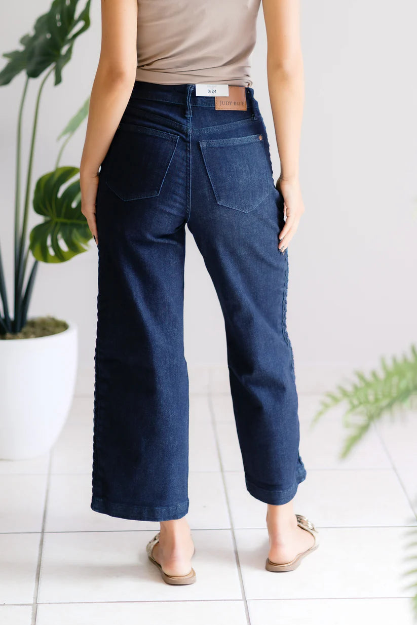 Desert Weave Judy Blue Crop Jeans