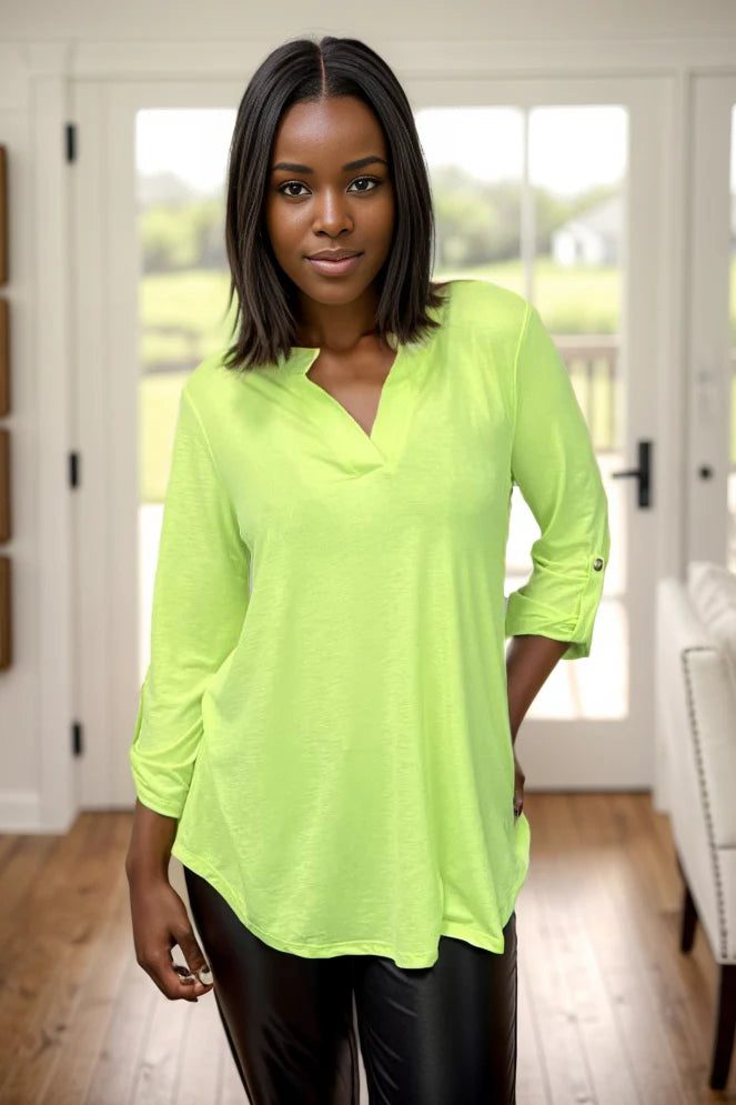 Neon Green Lizzy Top