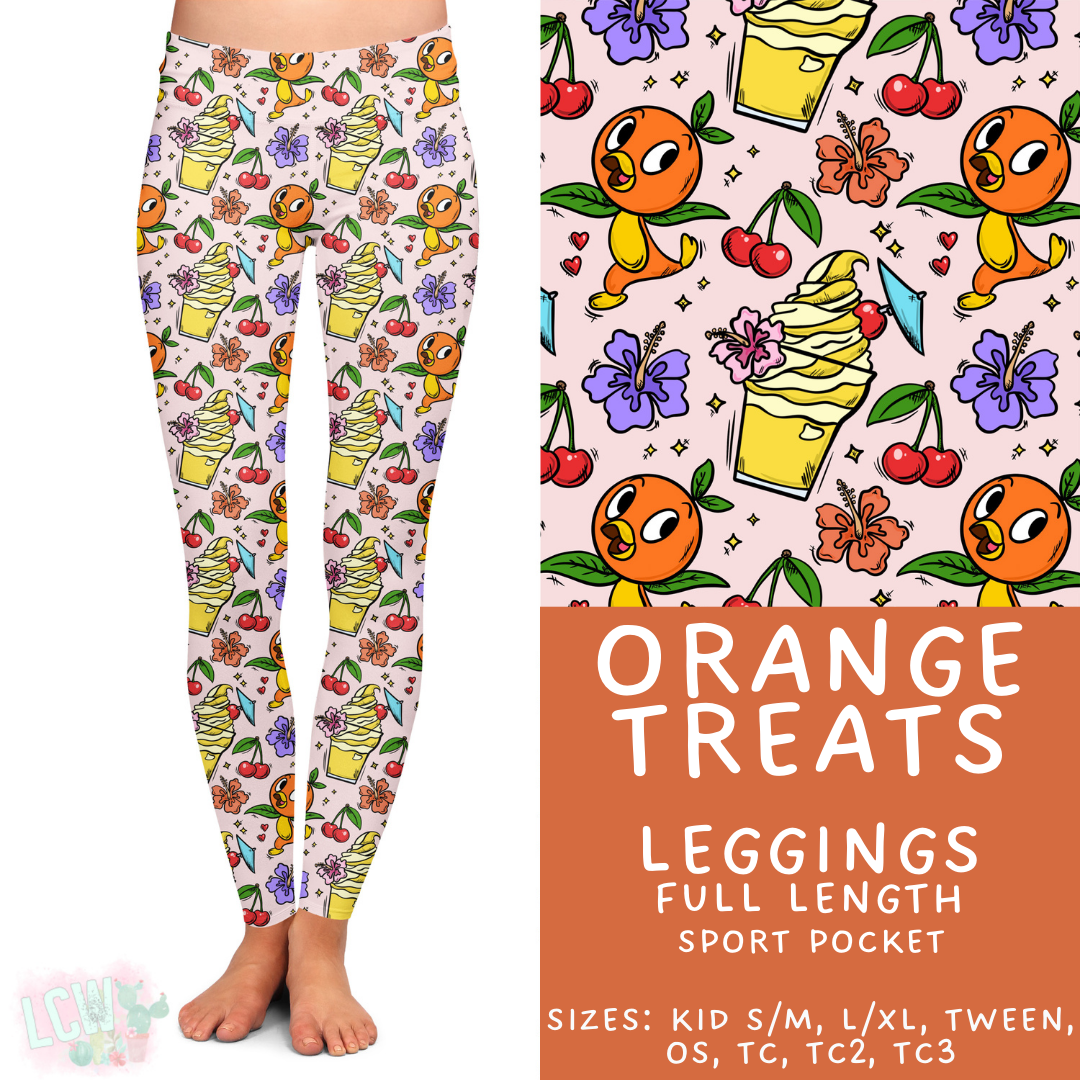 Orange Treats Leggings Adult & Kids - PREORDER Batch $482 - ETA Early April