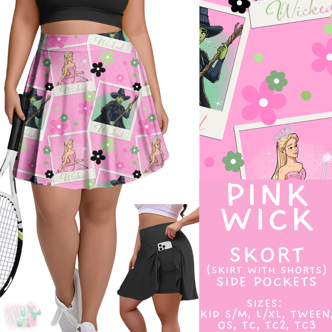 Pink Wick - Skort Adult & Kids - PREORDER Batch #485 - ETA Early April