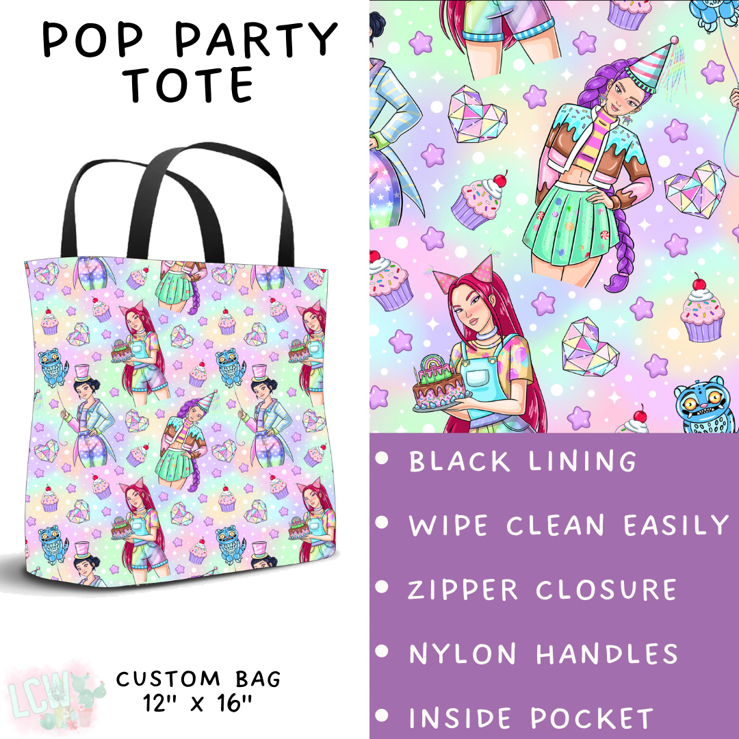 Pop Party Tote - PREORDER Batch #482 - ETA Early April