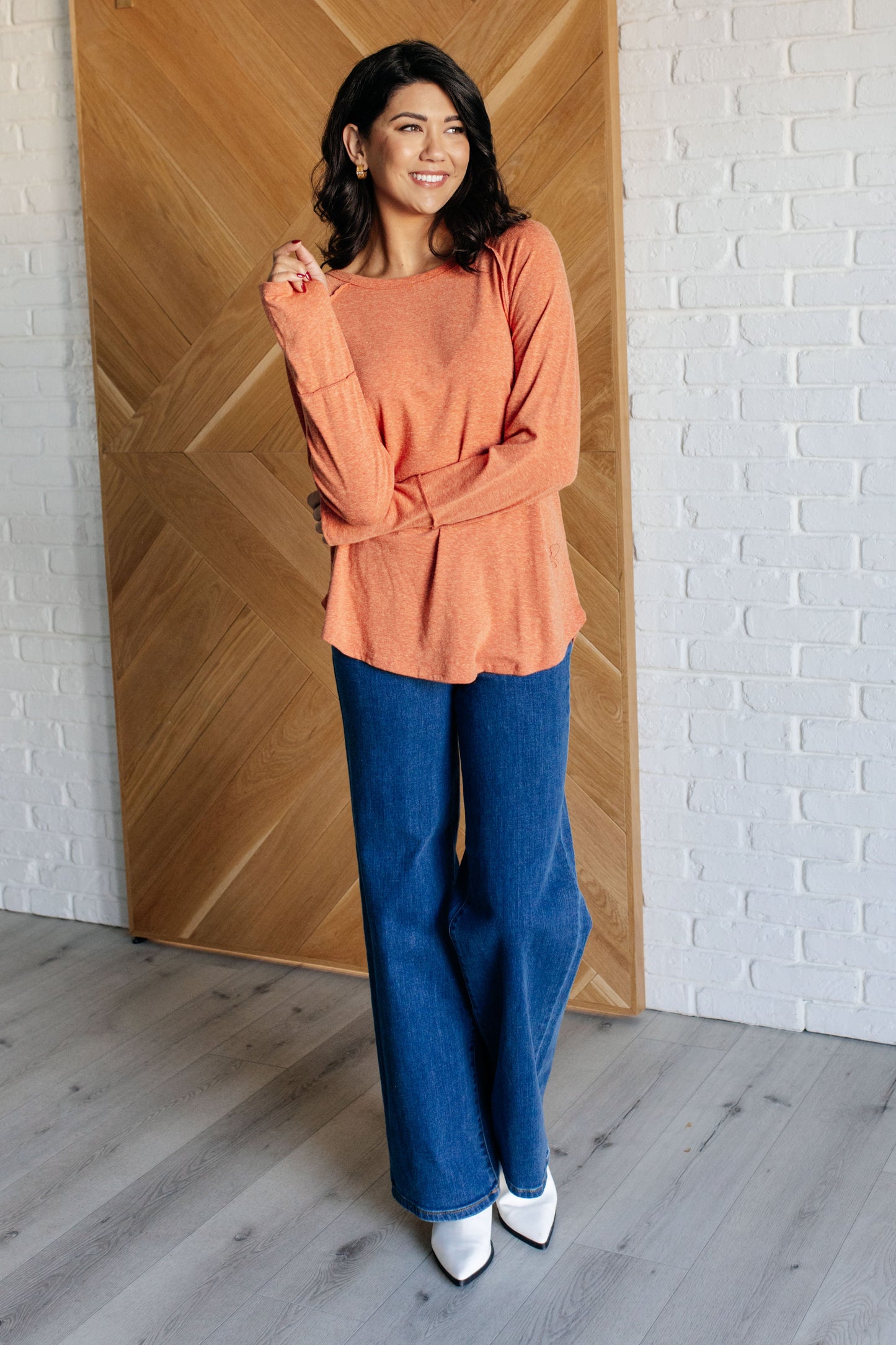 DOORBUSTER Rustic Charm Long Sleeve Top