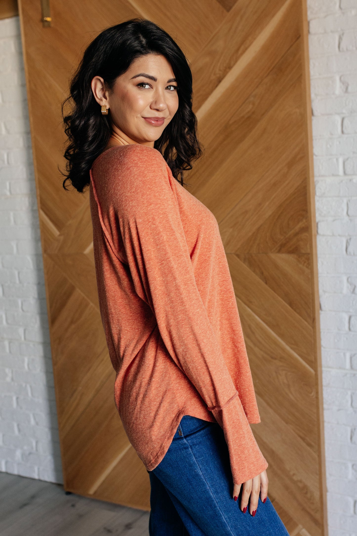 DOORBUSTER Rustic Charm Long Sleeve Top